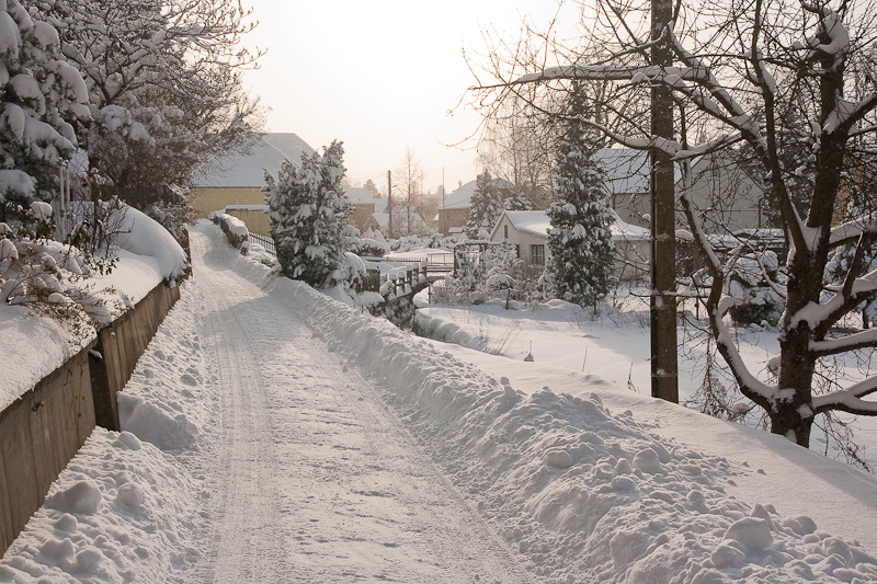 Winter – im Dorf unterwegs Dezember 2010
