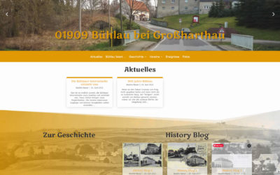 Die Bühlauer Internetseite entsteht neu