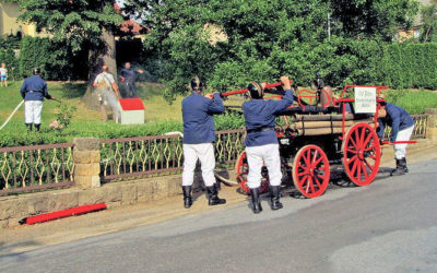 Historische Feuerwehrübung