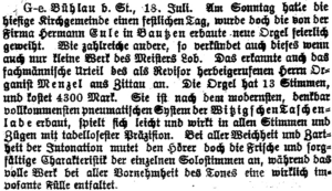 Unsere Orgel