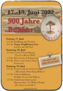 900 Jahre Bühlau Flyer
