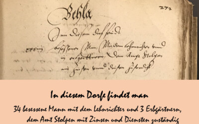 1559 BÜHLAU im Amtserbbuch von Stolpen